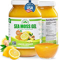 Wildcrafted Irish Sea Moss Gel | Made in USA | Rich in Vitamins &amp Minerals | Sea Moss Gel Raw | Nutritional Supplement | Lemon Ginger (16 oz)