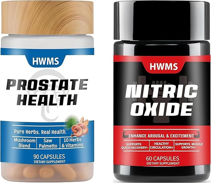 Prostate HealthSupportSupplementNitricOxide Booster Bundlefor MenSupports Prostate Health 90 +60 Capsules(1 MonthSupply)