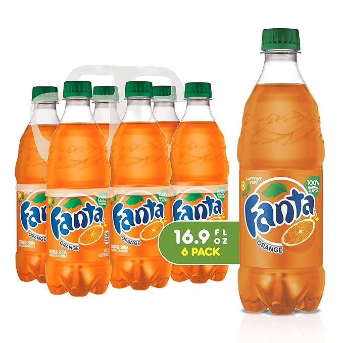 Fanta Orange Soda 16.9 oz 12 Units
