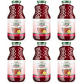 Organic Fruit Juices by Pure Anatolia • Pomegranate • Carrot Mix • Green Detox • Antioxidant • Tart Cherry • USDA Organic Gluten Free Vegan - 6 Glass Bottles of 32 fl oz. (Strawberry+)