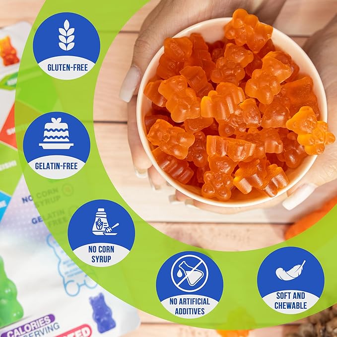 Ashwagandha and Lions Mane Mushroom Gummies for Adults - Organic - Reishi Maitake Chaga Cordyceps Shiitake Turkey Tail - Immune Support Memory Focus and Energy -Vegan Mushroom Supplement Gummy