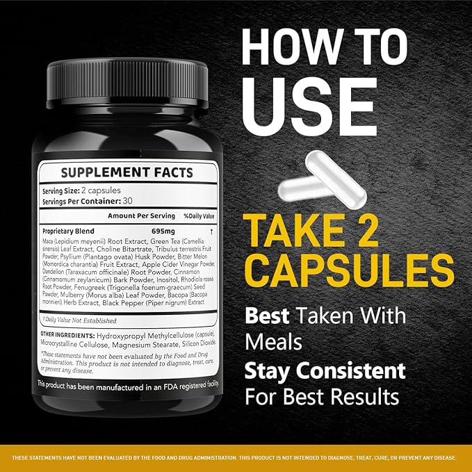 GaraHerb Plus Capsules - Official Pills Advanced Supplement Support - Maximum Strength Natural Gara Herb Plus for Overall Health &amp Wellness Reviews 60 Capsules for 1 Month