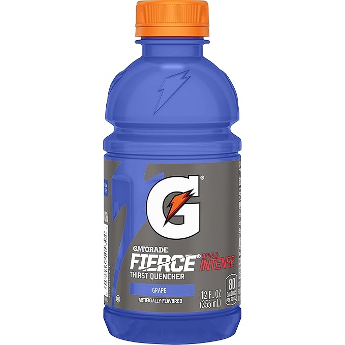 Gatorade Fierce Thirst Quencher Grape 12 Ounce Bottles (Pack of 24)