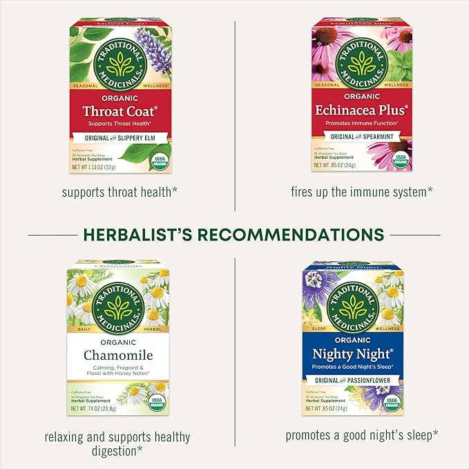 Traditional Medicinals Tea Cold Care Pm 16 Count (Pack Of 6)
