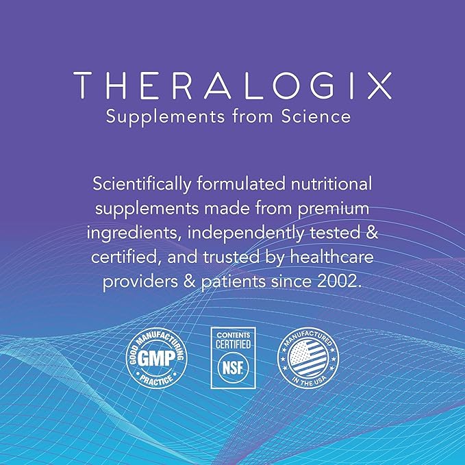 Theralogix Berberine Enhanced Absorption - 90-Day Supply - Made with Berberine Phytosome to Help Support Healthy Metabolism &amp Hormone Balance* - NSF Certified - 90 Capsules