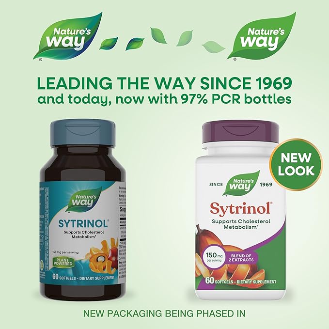 Nature's Way Sytrinol Cholesterol Control Premium Blend 60 Softgels
