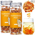 Wanhua Hall Fresh Dried Tangerine Peel Dried Mandarin Orange Peel Strips 4.94oz/140g Mandarin Pure Citrus Peel Strips Natural Mandarine Scent Suitable for Cooking &amp Tea