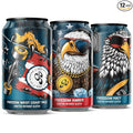 Go Brewing - Freedom West Coast Pale Amber and Hazy IPA Non-Alcoholic Craft Beer - Small Batch Brew with Classic Ingredients - Low-Calorie &amp Crafted Without Gluten - Bold Balanced Taste (12 Oz