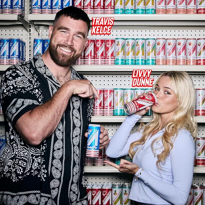 Accelerator Energy Drink Peach Paradise 12oz can (12 pack) Zero Sugar Sustained Energy from 100% Natural Caffeine (200mg from Green Coffee Bean &amp Green Tea extract)