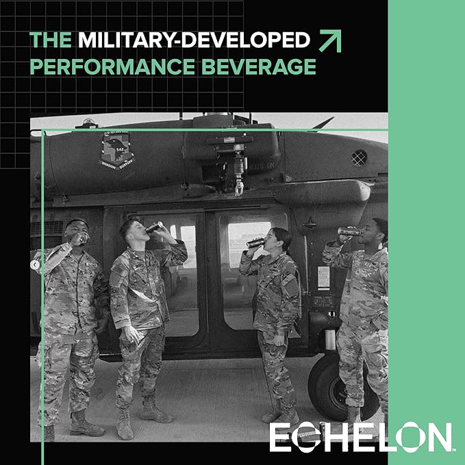 Echelon Pre-Workout Energy Drink | Watermelon Thai Chili | 12 Pack | Sustained Energy Focus and Endurance Dietary Supplement | 300mg of Caffeine | Beta-Alanine L-Theanine &amp Fiber | Vegan