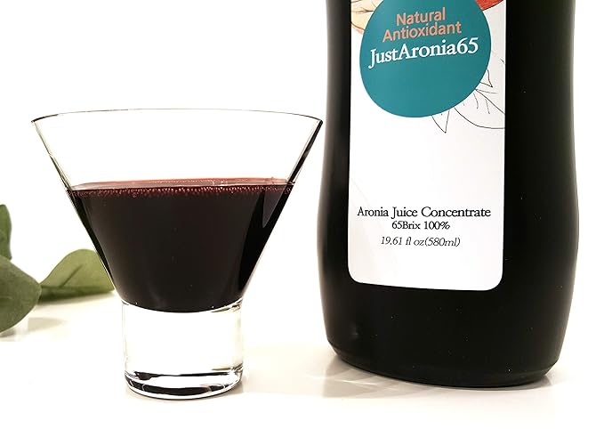 JustNature Polish Aronia Berry(Chokeberry) Juice Concentrate 19.61 Fl Oz
