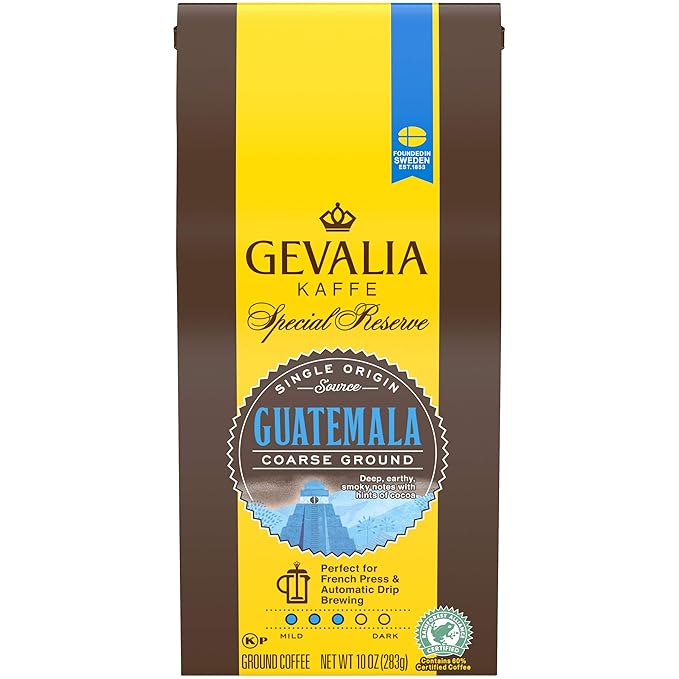 Gevalia Special Reserve Guatemala and Costa Rica Single Origin Medium Roast Ground Coffee Bundle (2 x 10 oz Bags)