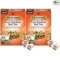 Twinings Pure Rooibos Red Tea K-Cup Pods for Keurig 24 Count (Pack of 2) Natural Slightly Sweet Taste Naturally Caffeine-Free Enjoy Hot or Iced
