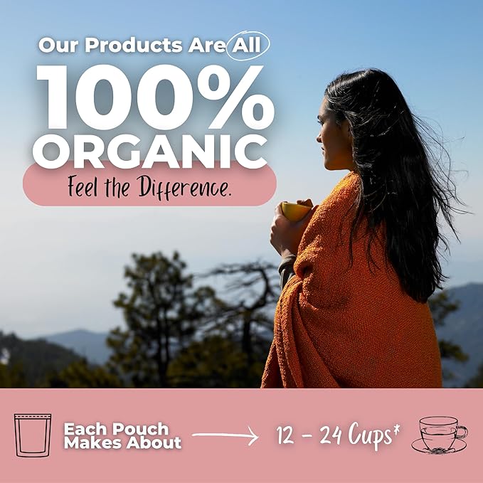 Healthy Glowing SkinAntioxidant Loose Leaves w/ Licorice Root Chamomile Lavender | Organic Herbal Tea | 2 oz (57 gram) | Decaf Vegan Healthy ZERO Caffeine Organic Herbs No Natural or Artifici