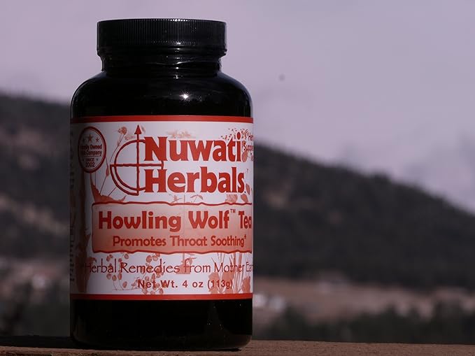 Nuwati Herbals Howling Wolf Tea Promotes Throat Soothing Loose Leaf Tea Blend 4 ounces