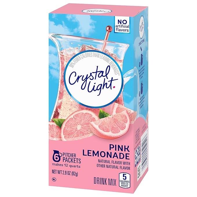 Crystal Light Drink Mix Pink Lemonade2.9 Ounce (Pack of 6)