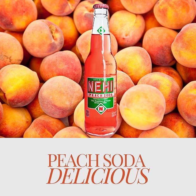 Nehi Soda Variety Pack | Nehi’s Most Popular Soda Flavors | Real Cane Sugar | Caffeine Free | 12 oz Glass Bottles with Crazy Soda Pop Bottle Opener (6 Pack)