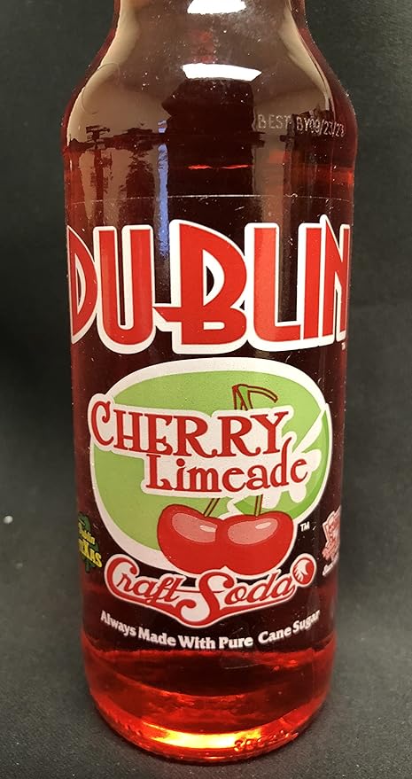 Retro Soda Sweetened with Pure Cane Sugar 12oz Glass Bottles (Pack of 24) (Dublin Cherry Limeade)