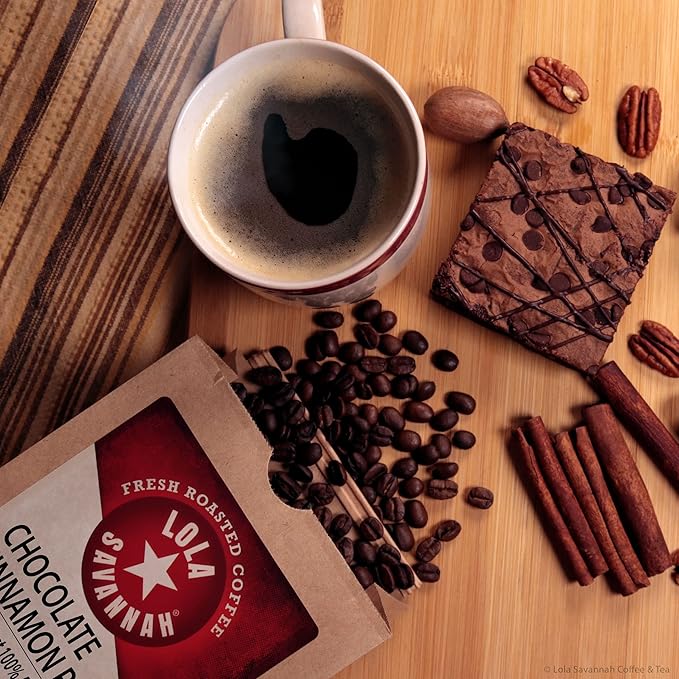 Lola Savannah Chocolate Cinnamon Pecan Ground Decaf Coffee 2lb