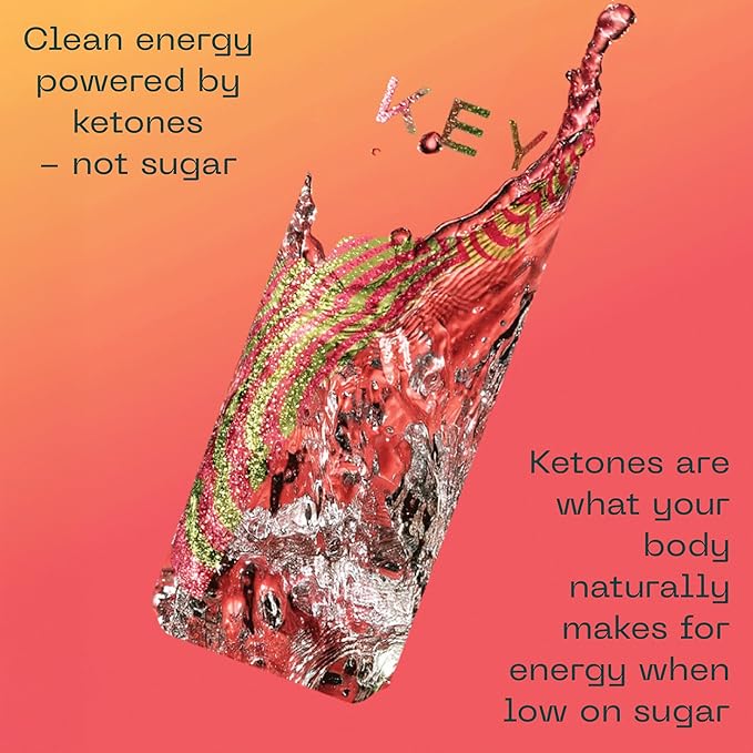 KEY 36-Pack Bundle - Ketone Energy Drink - Pineapple Passionfruit Ginger Lime Grapefruit Peach - Sugar Free All Natural Long Lasting Energy Optimal Green Tea Caffeine &amp L-Theanine