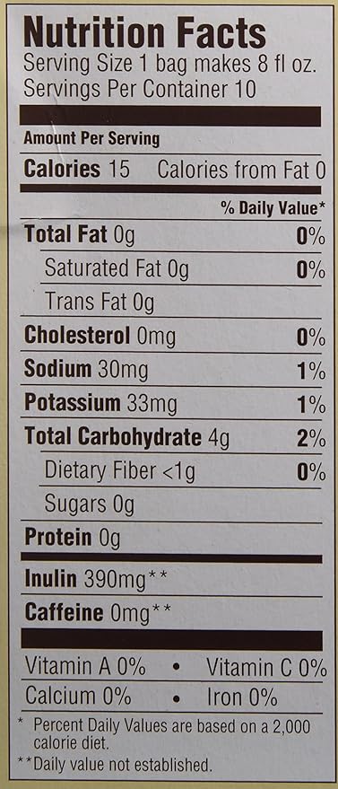 Teeccino Dandelion Tea – Dark Roast Roasted Herbal Tea | Organic Roasted Dandelion Root | Prebiotic | Caffeine Free | Gluten Free Acid Free Coffee Alternative 10 Tea Bags (Pack of 6)