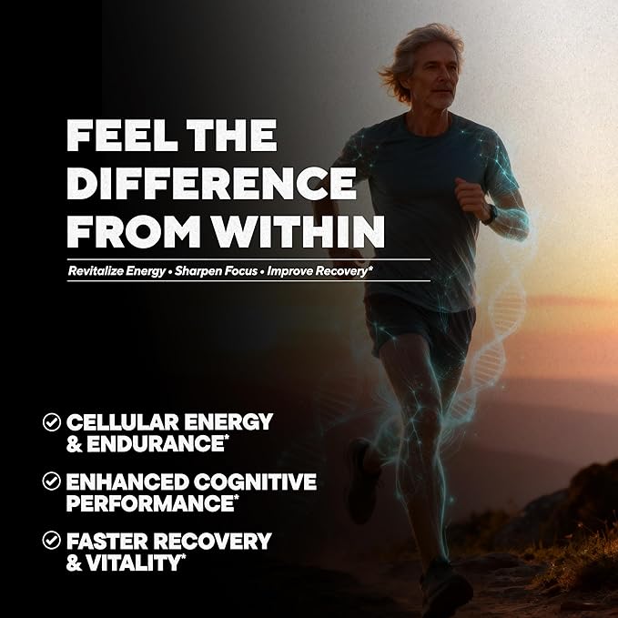 Plus+Ultra Urolithin A 1250mg + NAD+ Longevity Supplement | Clinically Studied Ingredients to Support Cellular Energy Muscle Recovery &amp Anti-Aging | Liposomal 10-in-1 with NR &amp Resveratrol