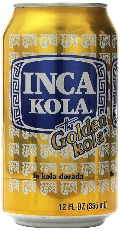 Inca Kola Golden Carbonated Beverage Soda - la kola dorada - 12 oz cans - 6pk Set of 3