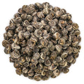 Oriarm Jasmine Pearls Tea Loose Leaf - Chinese Dragon Pearls Jasmine Green Tea Leaves - 1st Grade - Brew Hot or Iced Tea - 250g Ziplock Resealable Bag