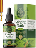 HERBAMAMA Stinging Nettle Tincture - Vegan Urinary Tract Support with Stinging Nettle Root Extract - Non-GMO Alcohol &amp Sugar-Free Urtica Dioica Supplement - 42-Day Supply