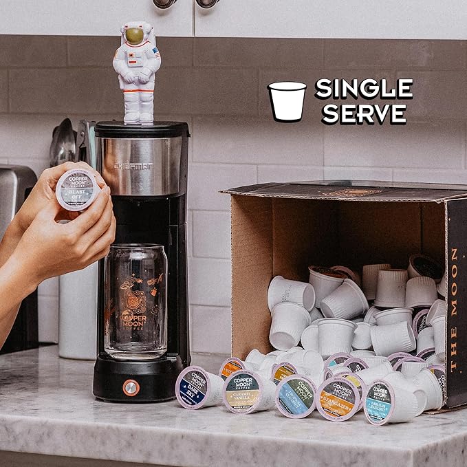 Copper Moon Single Serve Coffee Pods For Keurig K-Cup Brewers Medium Roast Tropical Coconut Blend 72 Count