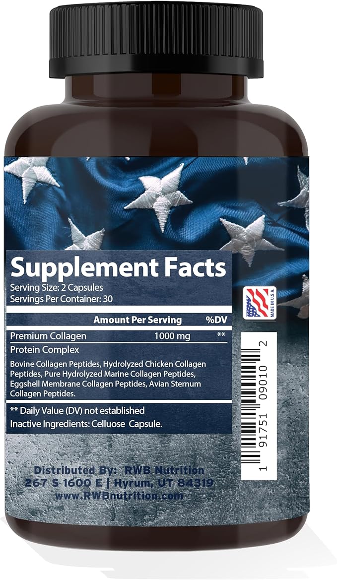 RWB - Collagen Types I II III V X | 60 Capsules