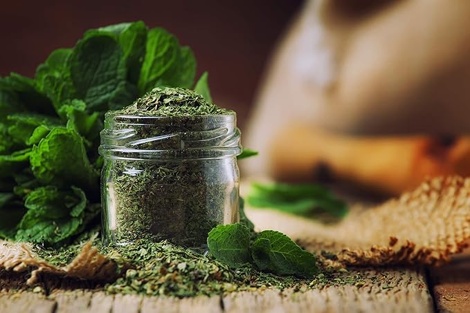 Peppermint Tea 1LB (16Oz) Cut &amp Sifted | STRONG &amp FRESH | Non-irradiated 200+ Cups Peppermint Loose Leaf Herbal Tea (Mentha Piperita) | Mint Tea | Bulk 1 lb. Large Resealable Bag