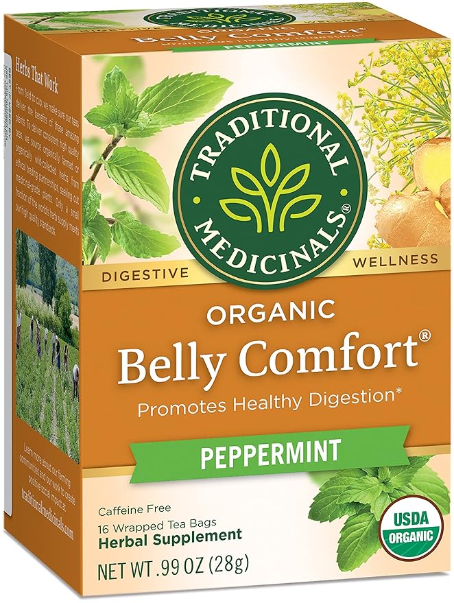Pack of 4 x Traditional Medicinals Organic Eater's Digest Herbal Tea - 16 Tea