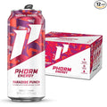 Phorm Energy Drink Paradise Punch 200 MG Natural Caffeine From Green Tea Sugar Free Carbonated Drink With Electrolytes &amp Vitamin B12 Dairy &amp Gluten Free Vegan 16 FL Oz Cans 12 Pack