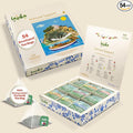 Lazika Herbal Tea Variety Pack with Lovely Presentation Box 54 Counts Immune Support Tea Assortment Gift Set Premium Collection with Pyramid Infuser Bag Handcrafted