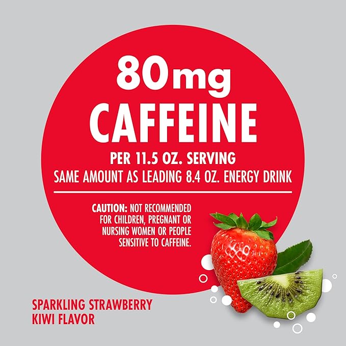 V8 +ENERGY Strawberry Kiwi Energy Drink Made with Real Vegetable and Fruit Juices 11.5 FL OZ Can (6 Packs of 4)