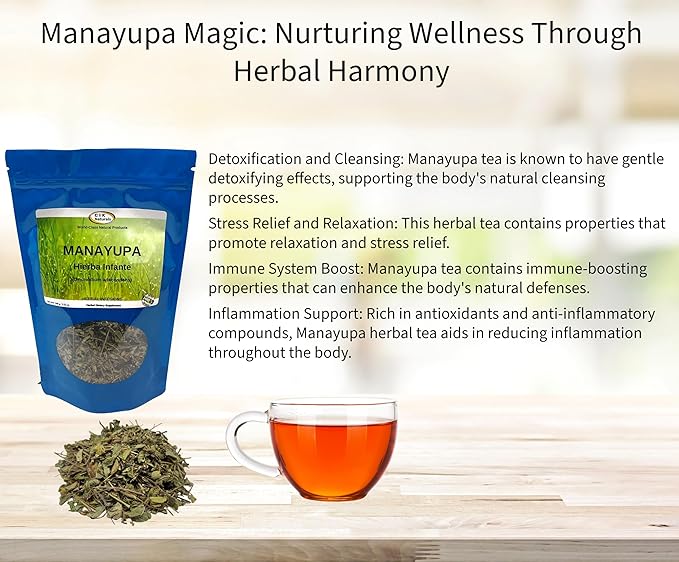 Manayupa Tea - Herbal Tea - Value Size (100g) Hierba Infante - 100% Natural