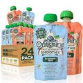 Outshine Fruit Smoothie Pouches Variety Pack - Ready-to-Drink Smoothies -Perfect for Kids and Adult On-the-Go -Fruit &amp Yogurt Pouches for Snacking - (24 Count)