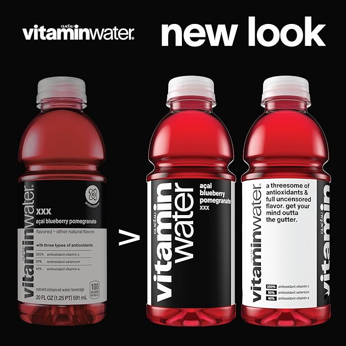 vitaminwater Variety Pack Nutrient Enhanced Flavored Water Beverage 20 fl oz Bottles 12 Pack
