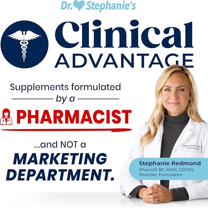 Dr. Stephanie's GLP-Wonder Natural GLP-1 Boosting Supplement - Control Hunger &amp Appetite Fight Cravings - Side-Effect Free Support