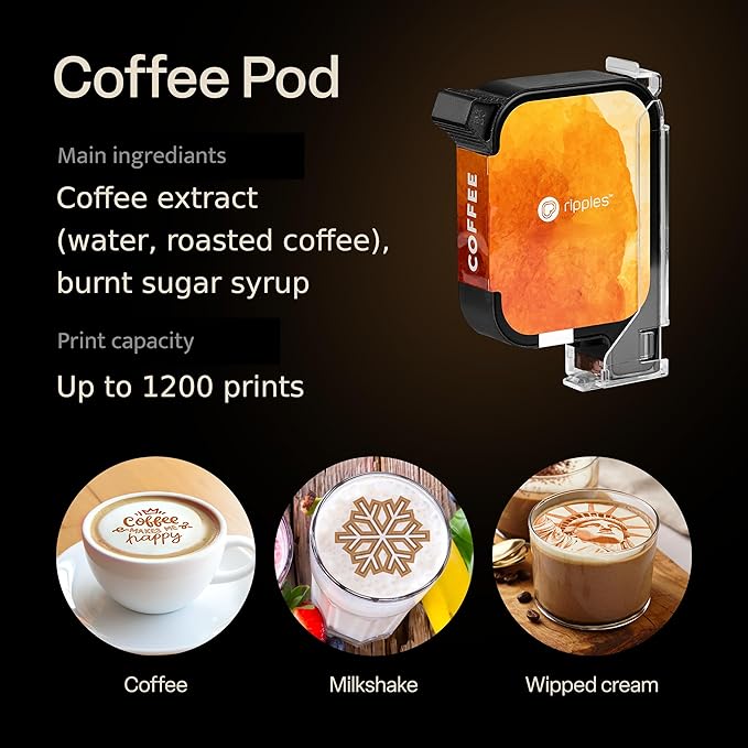 Ripples Pods - Natural Extracts Maker Machine | Plant-Based No Artificial Colors No Preservatives (Coffee Pod)