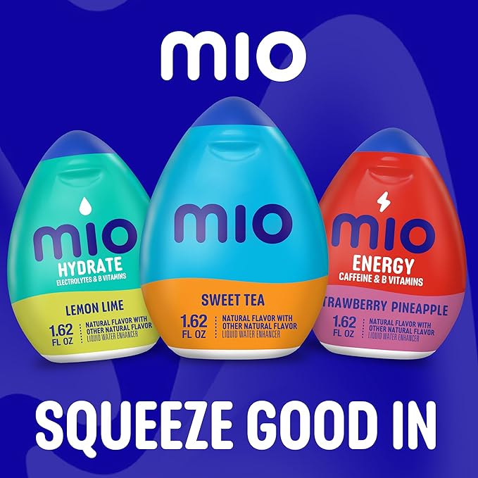Mio Water Enhancement Variety Pack Includes 3 Fruit Punch and 3 Sweet Tea 1.62 Fl Oz each (Pack of 6)