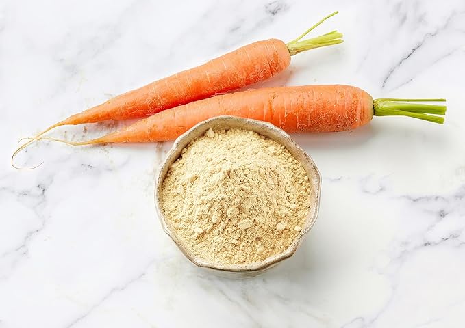 Food to Live Organic Carrot Powder 2.5 Pounds - Non-GMO Ground Raw Dried Roots Vegan Bulk For Baking Juices Smoothies Shakes Drinks. Good Source of Dietary Fiber Potassium Vitamin A