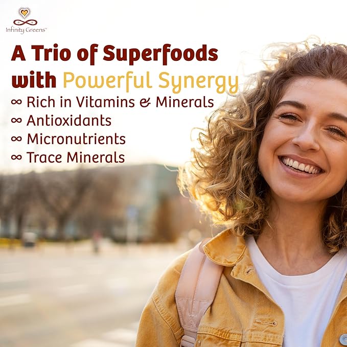 Infinity Stress Relief Adaptogen Mood Support Supplement with Passion Flower Skullcap and Chamomile Organic Vegan Non GMO 40 Day Supply (120 Capsules)