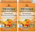 Twinings of London Honeybush Mandarin and Orange Herbal Tea Bags 20 Count (Pack of 2)