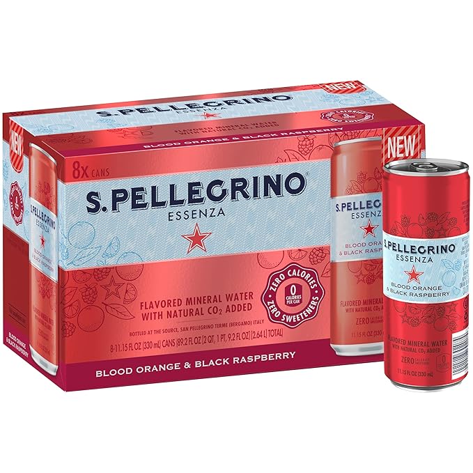 S.Pellegrino Essenza Variety Pack - Blood Orange Lemon Wild Strawberry11.15 Fl. Oz (Pack of 24)