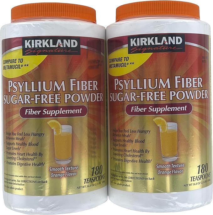 Kirkland Signature Sugar-Free Psyllium Fiber Supplement Powder 360 DosesQ