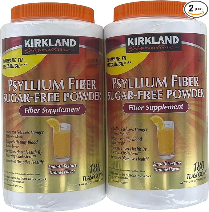 Kirkland Signature Sugar-Free Psyllium Fiber Supplement Powder 360 DosesQ