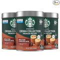 Starbucks Crema Collection Premium Instant Molten Chocolate Flavored Instant Coffee 100% Arabica Beans 3 Tins (7.12 Oz Each) 1.34 lb.