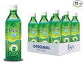 Savia - Zero Sugar Original Aloe Vera Drink Quality Aloe-Based Beverage Made with Real Aloe Pulp &amp Natural Delicious &amp Refreshing Vegetarian Gluten-Free Fat-Free (16.9oz 12-Pack)